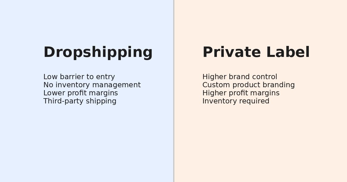 Dropshipping vs Private Label Business