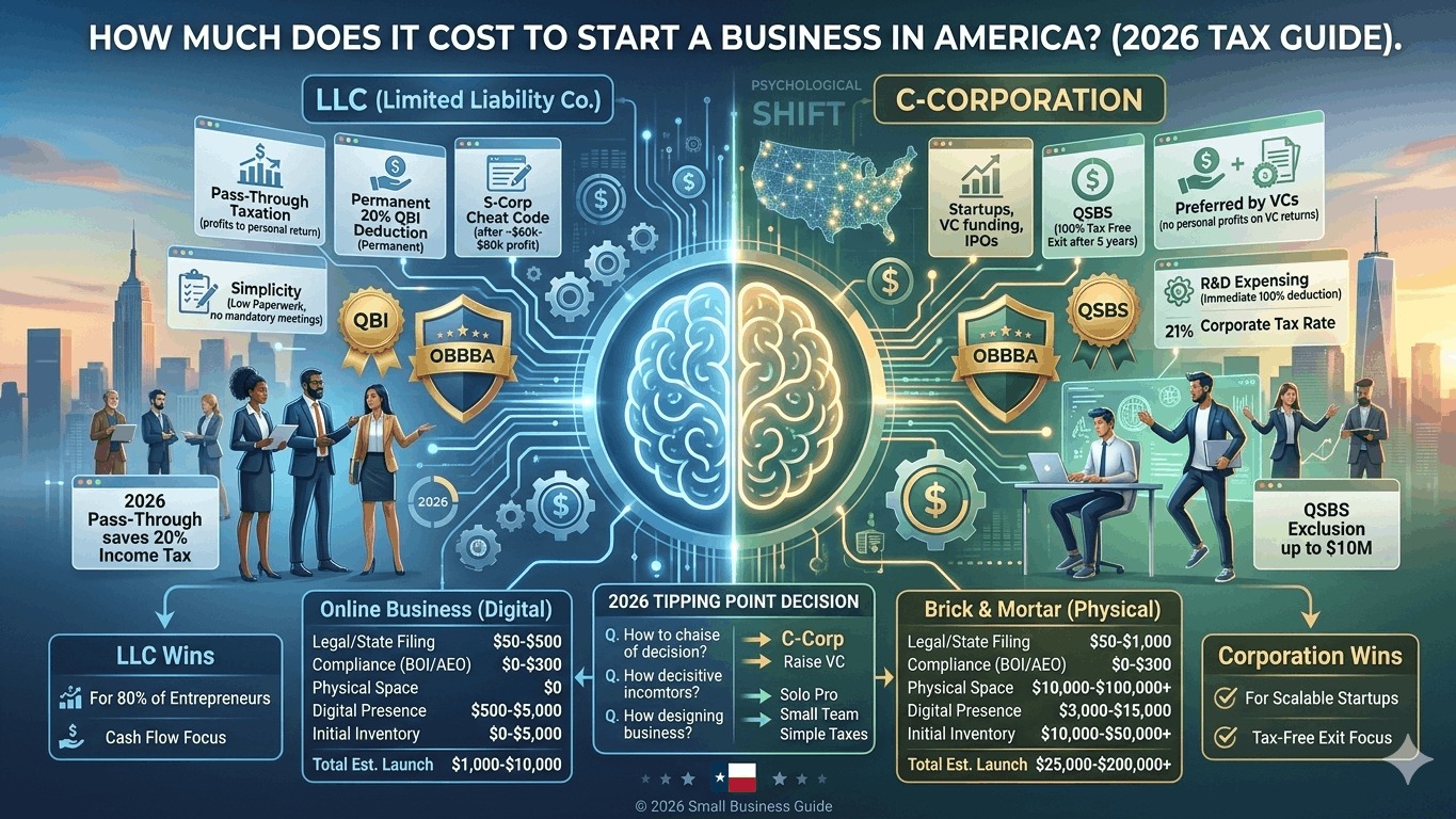 How Much Does It Cost to Start a Business in USA (2026)