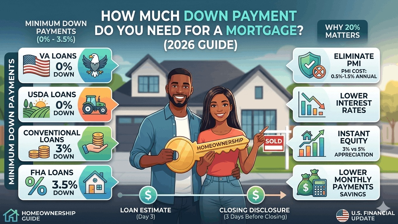 How Much Down Payment Do You Need for a Mortgage? (2026)