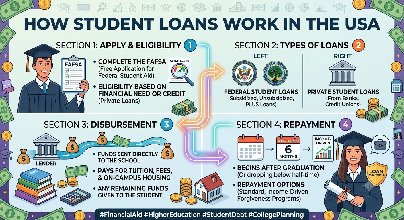 How Student Loans Work in the USA