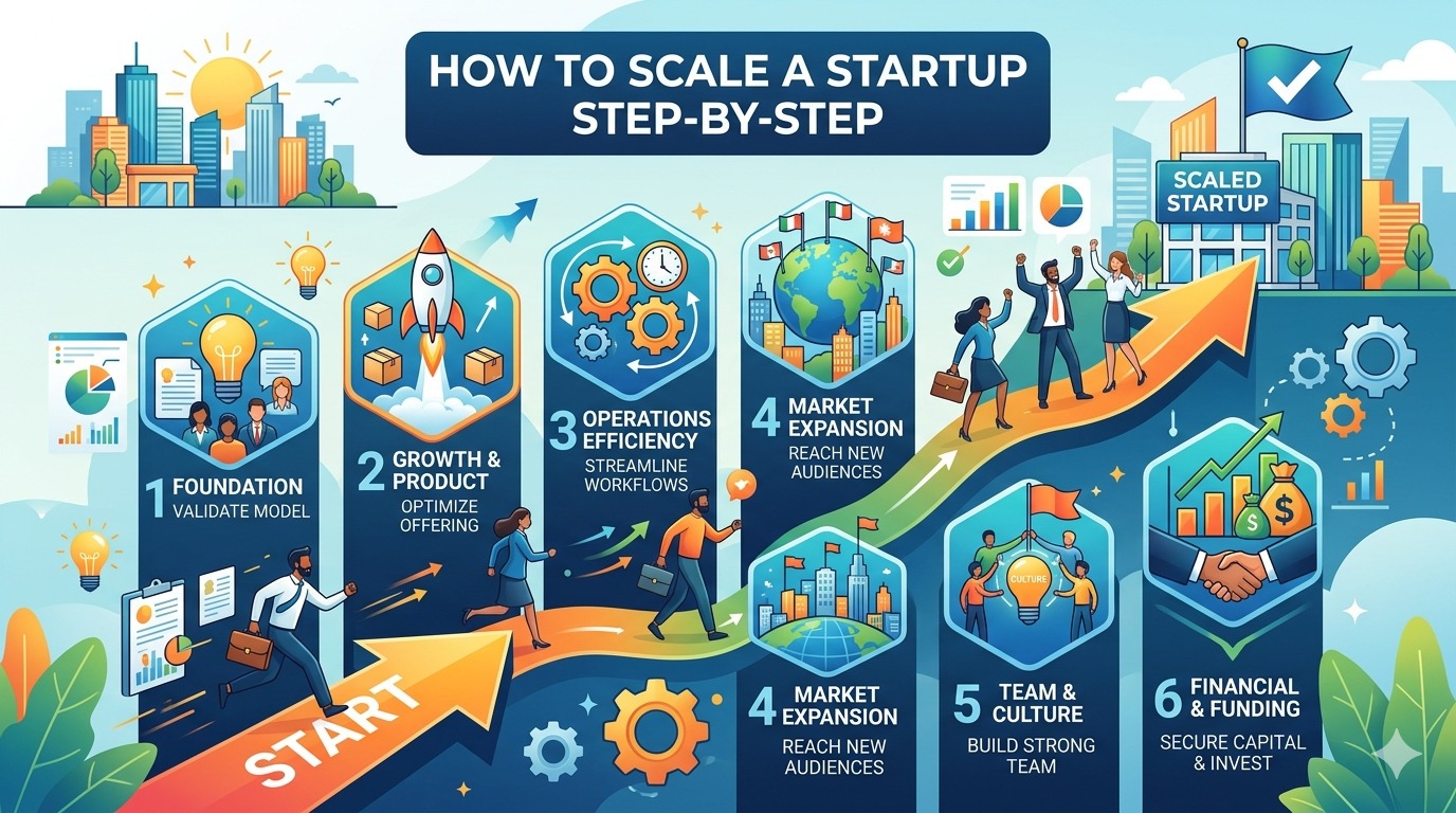 How to Scale a Startup Step-by-Step