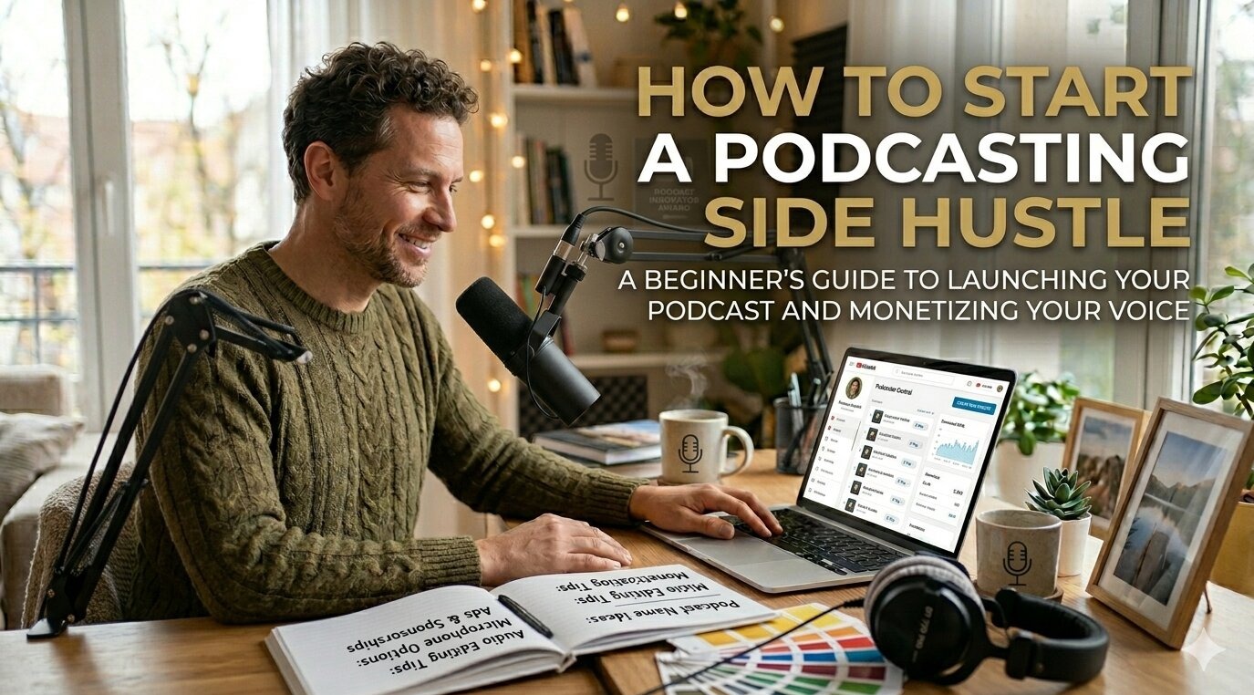 Podcasting Side Hustle Guide for Beginners