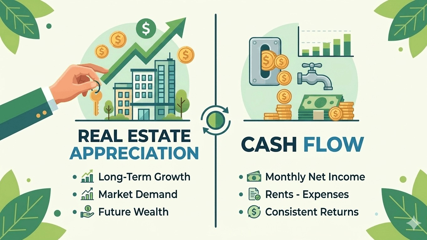 Real Estate Appreciation vs Cash Flow