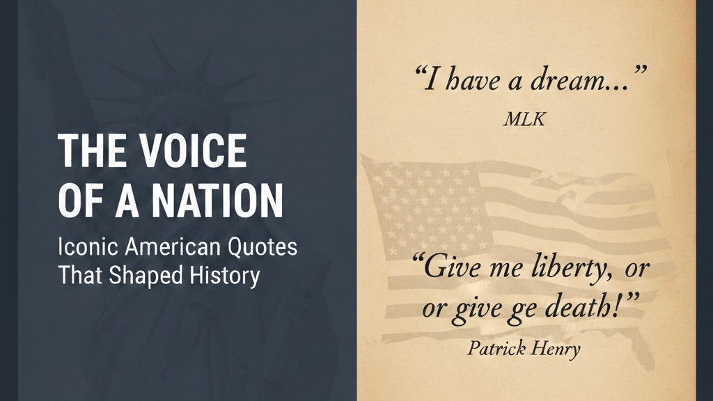 The Voice of a Nation: How Famous Quotes Shape the American Identity