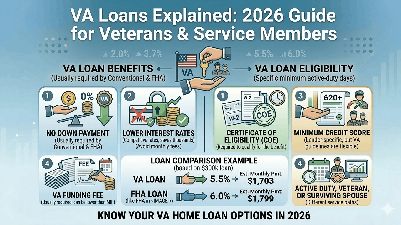 VA Loans Explained: 2026 Guide for Veterans & Service Members