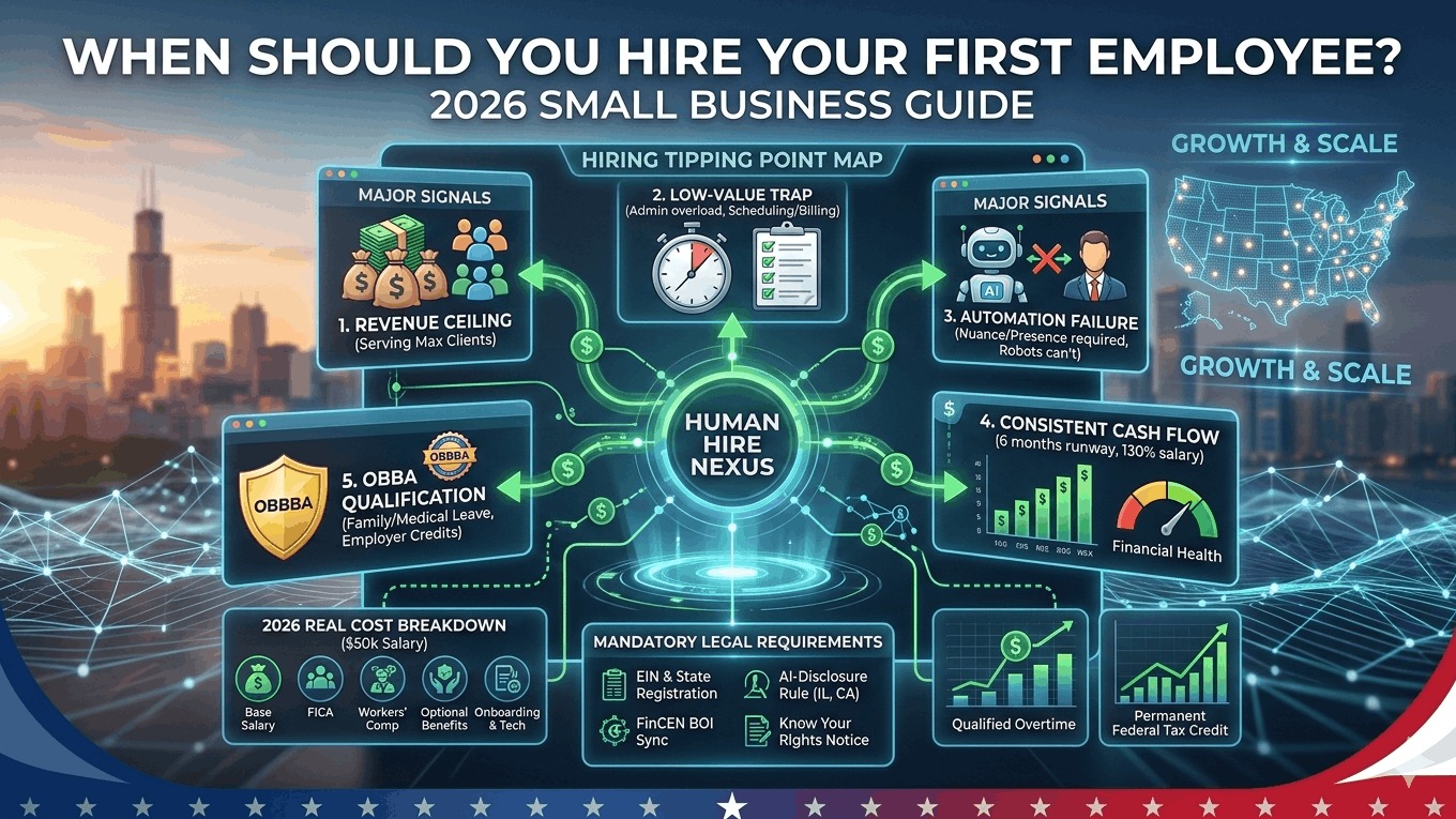 When to Hire Your First Employee? (2026 Small Business Guide)