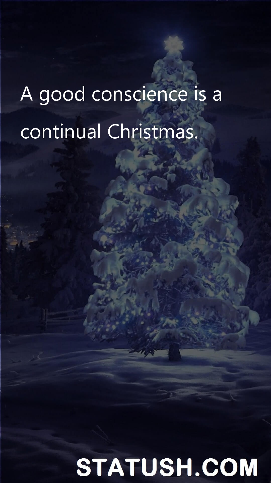 A good conscience is a - Happy Christmas Day - Christmas Quotes at statush.com