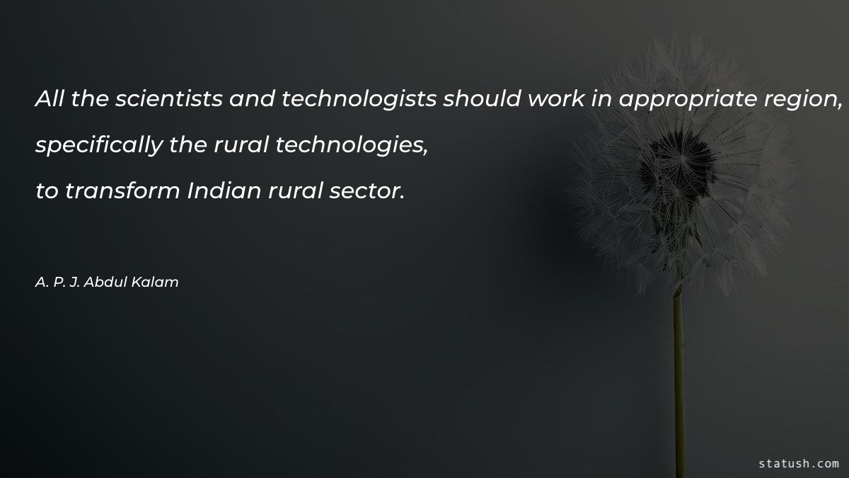 All the scientists and technologists