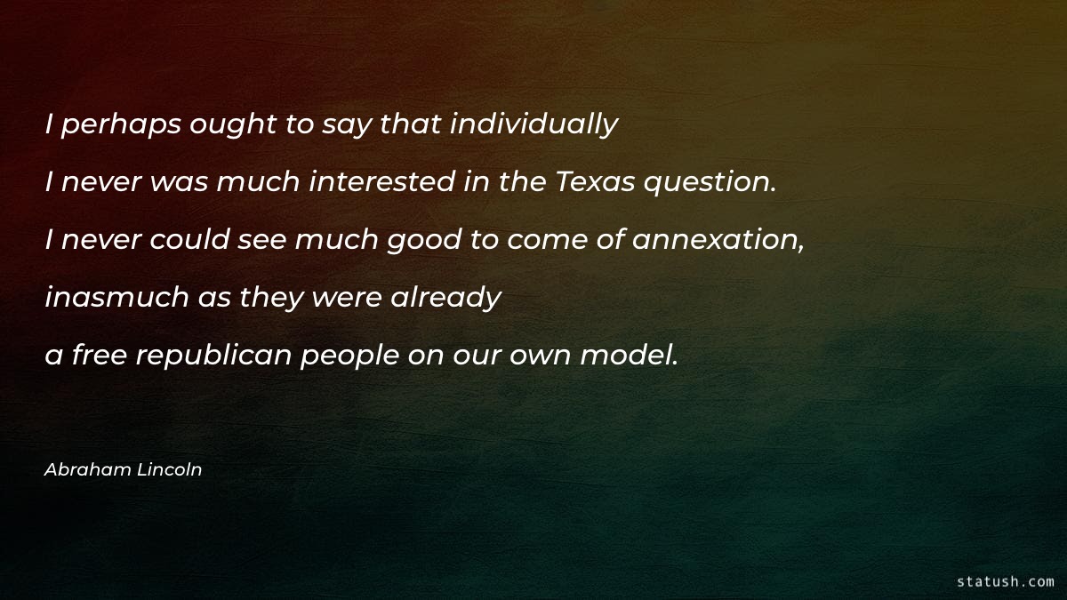 I perhaps ought to say that individually Motivational Quotes at statush.com