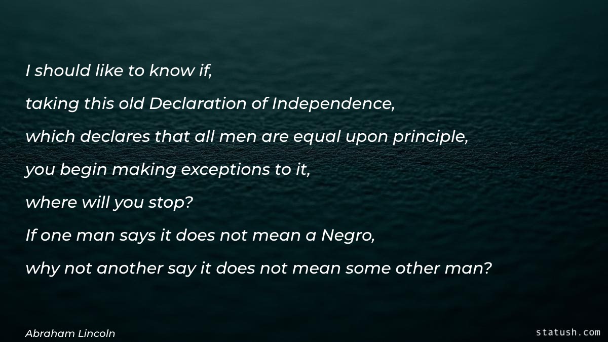 I should like to know if