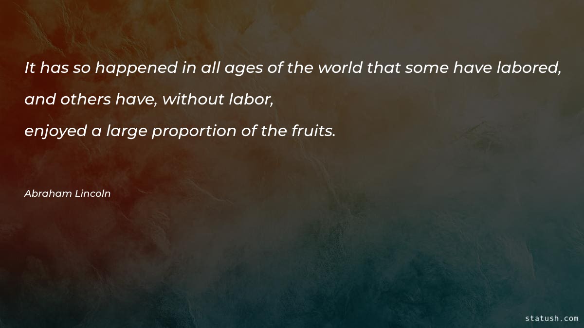 It has so happened in all ages