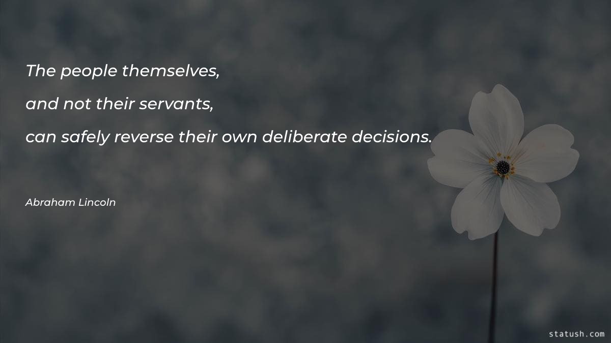 The people themselves - Motivational Quotes at statush.com