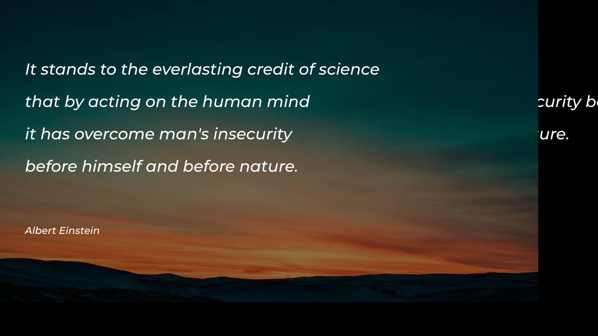 It stands to the everlasting credit