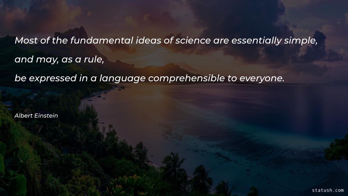 Most of the fundamental ideas