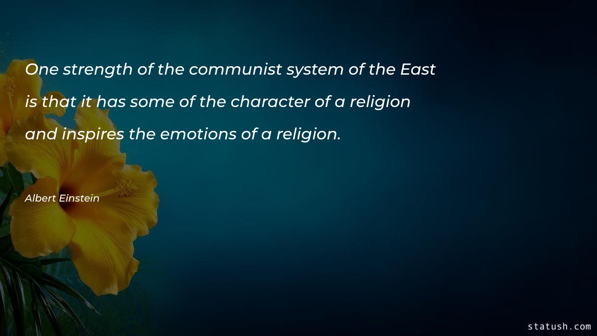 One strength of the communist