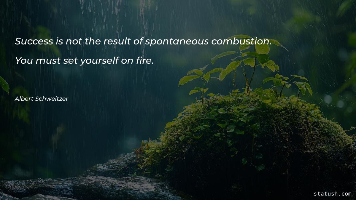 Success is not the result