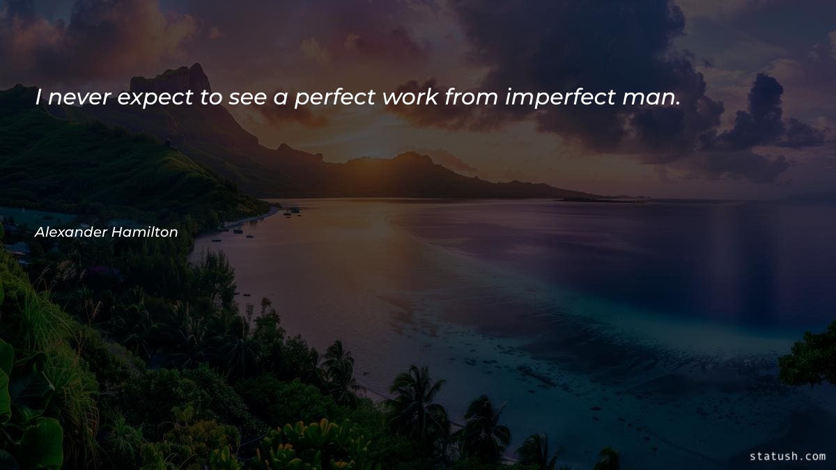 I never expect to see