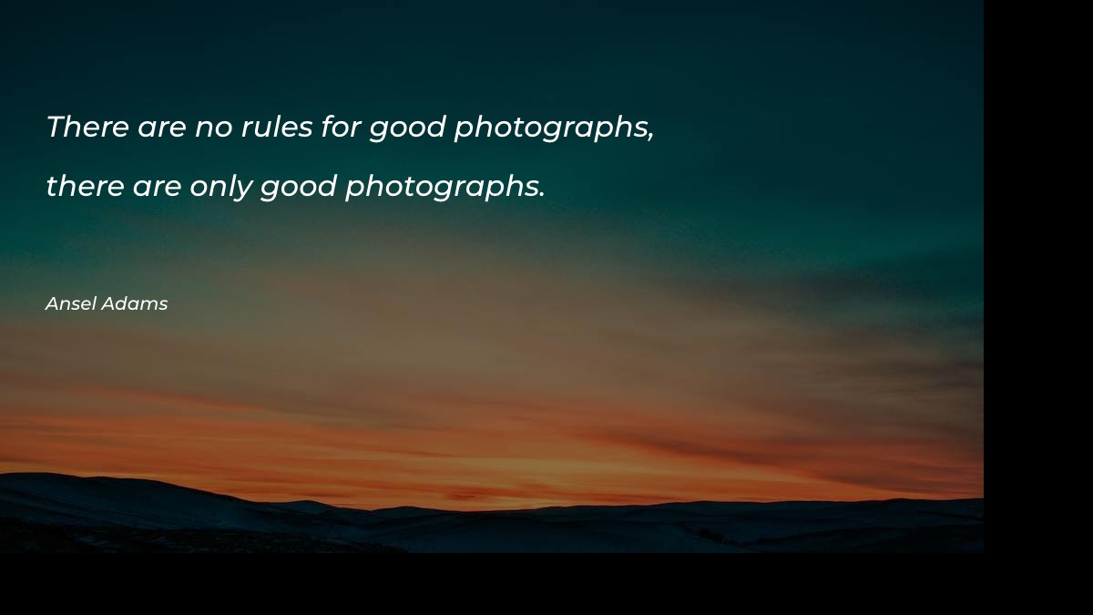 There are no rules for Motivational Quotes at statush.com