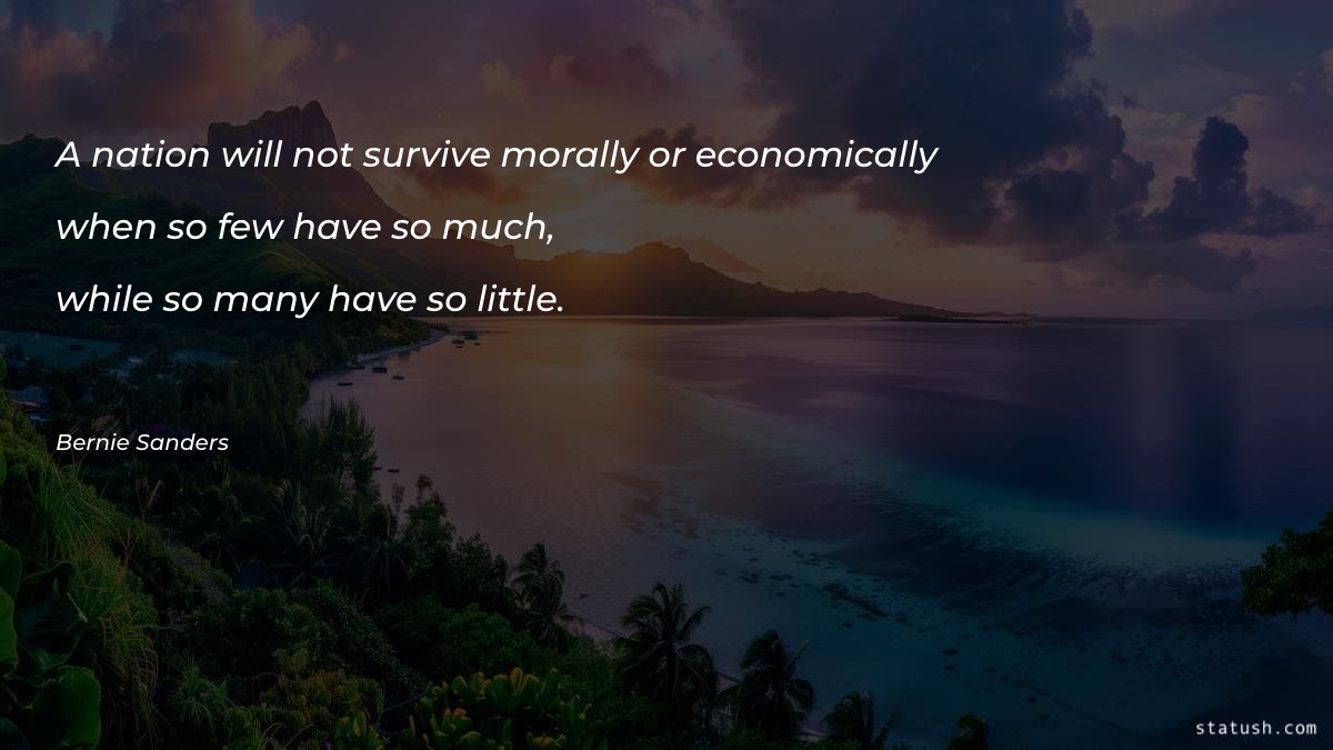 A nation will not survive