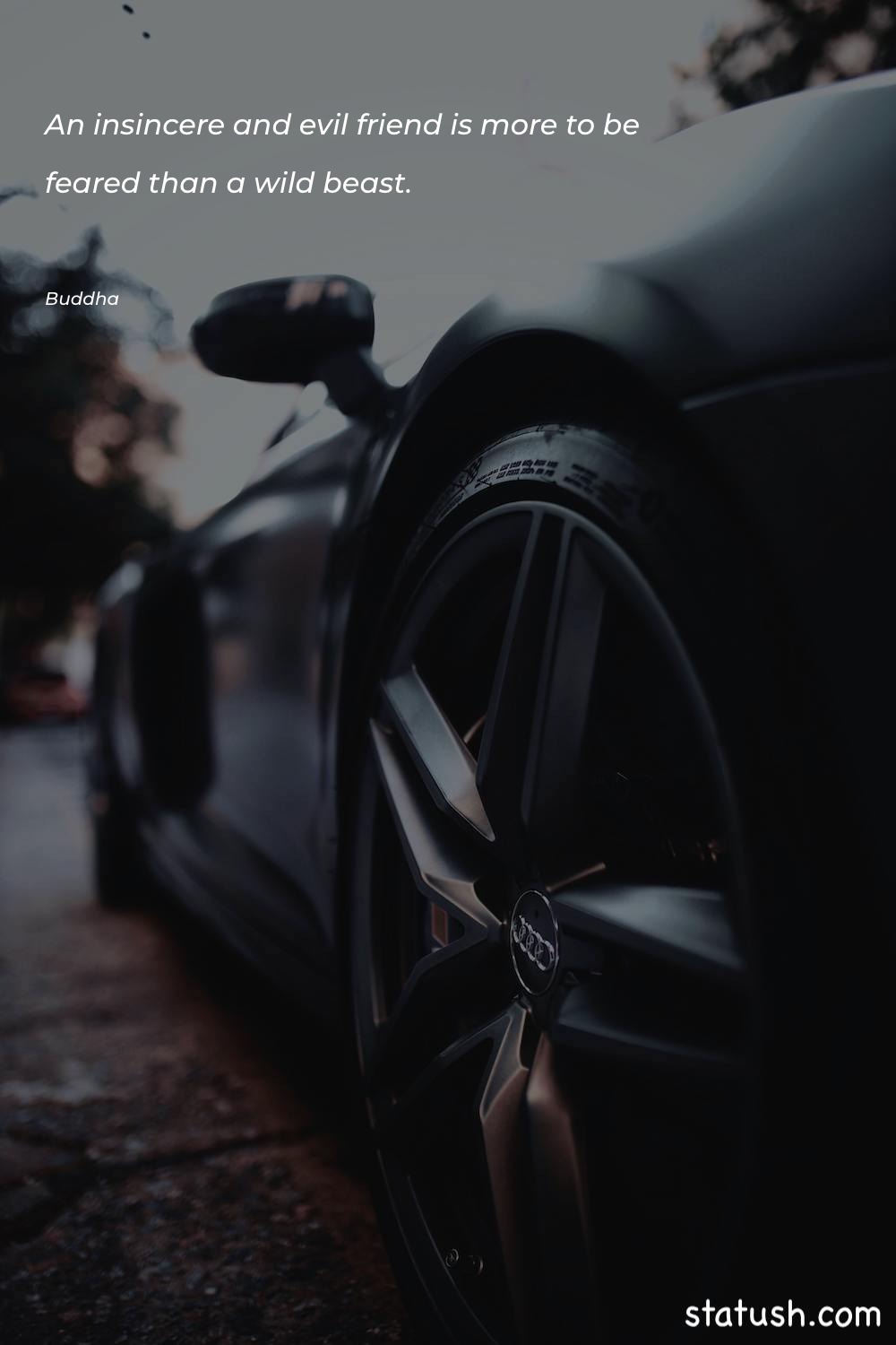 An insincere and evil friend