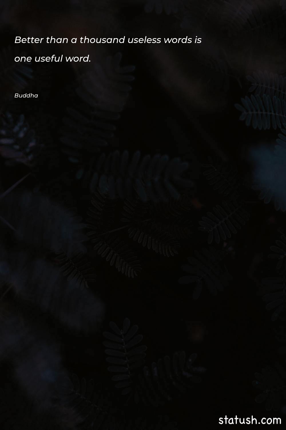 Better than a thousand useless