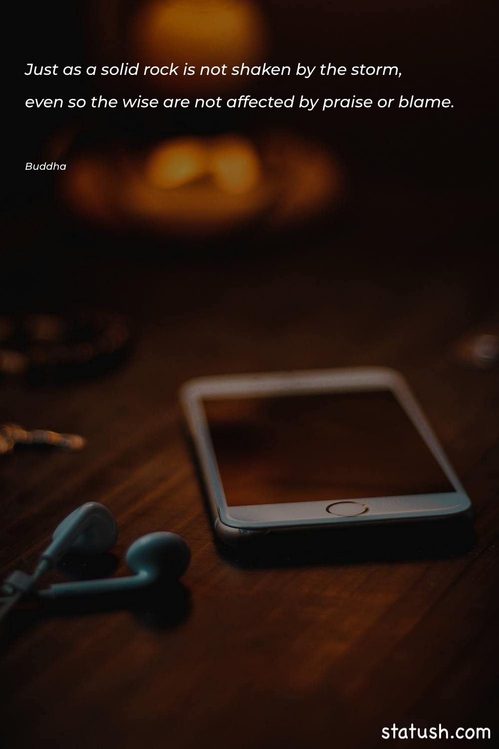 Just as a solid rock