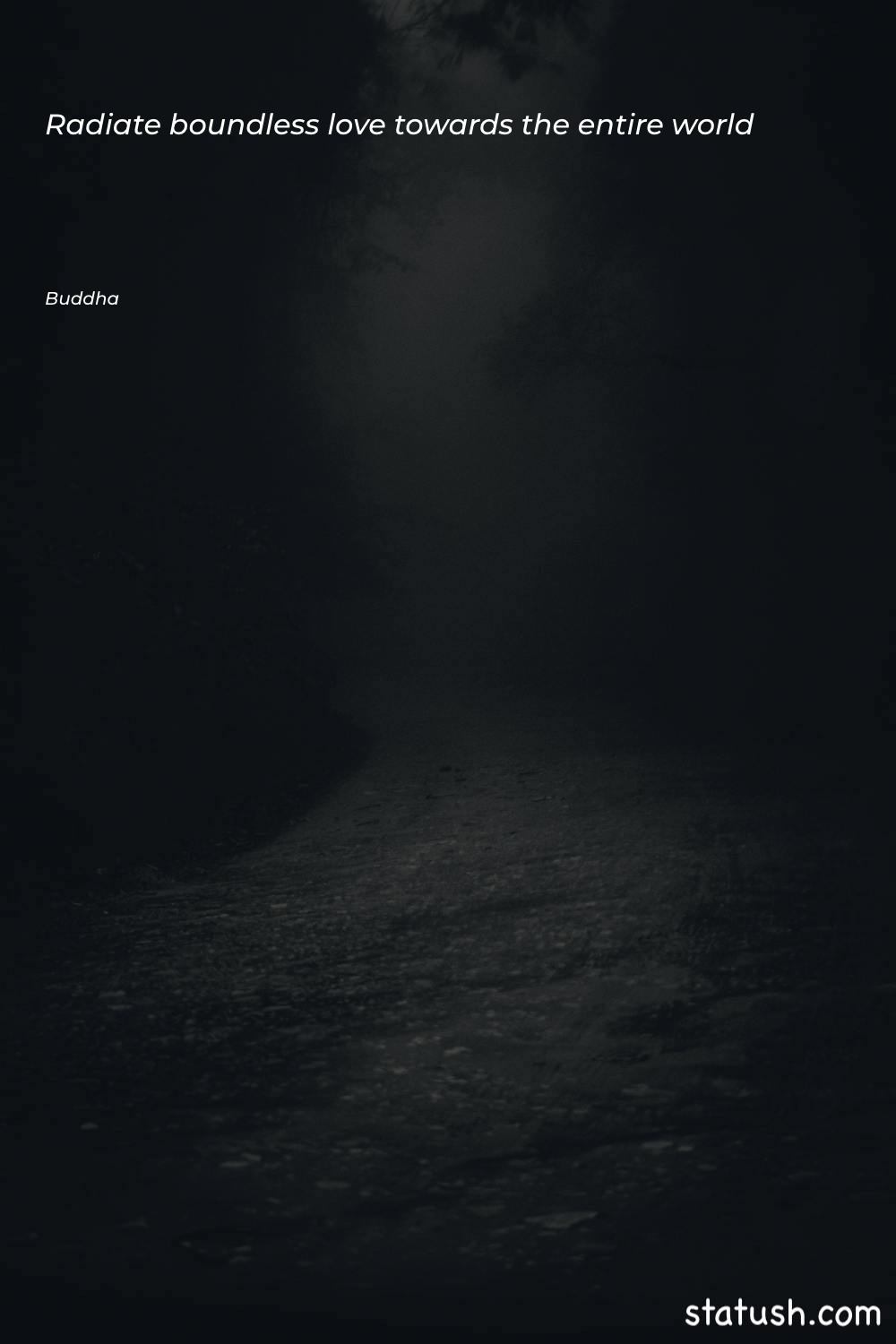 Radiate boundless love towards the - Love Quotes at statush.com