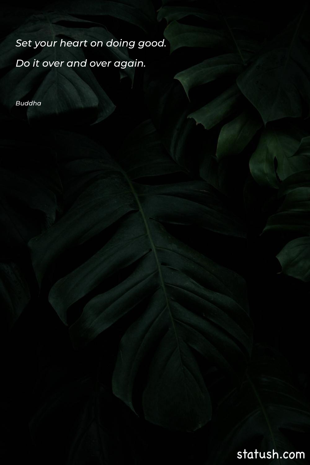 Set your heart on doing