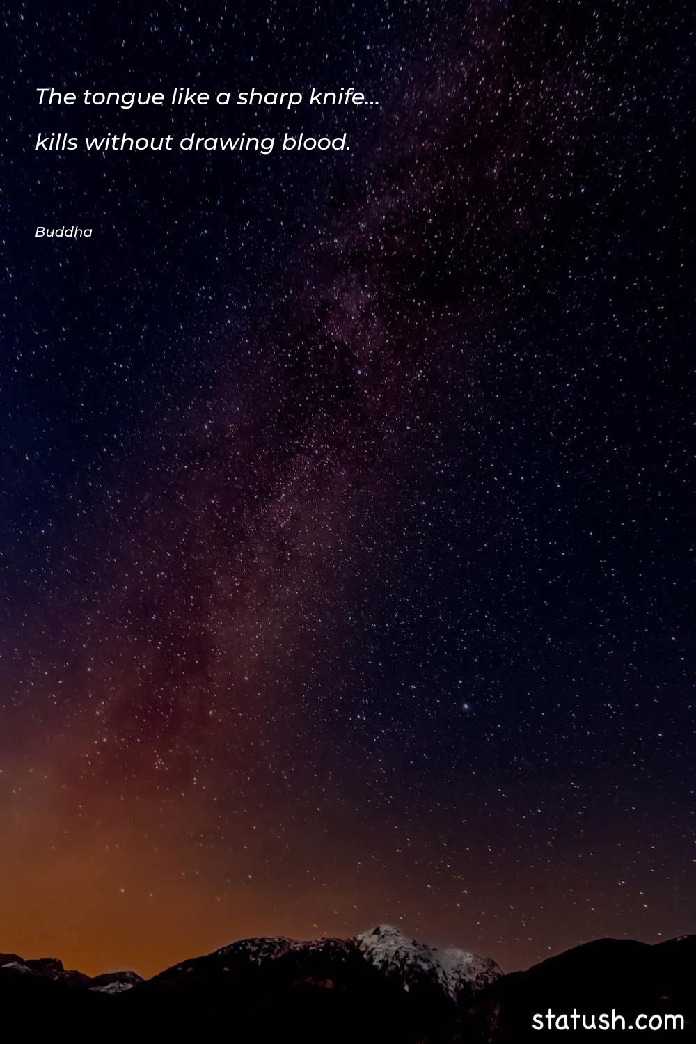 The tongue like a sharp