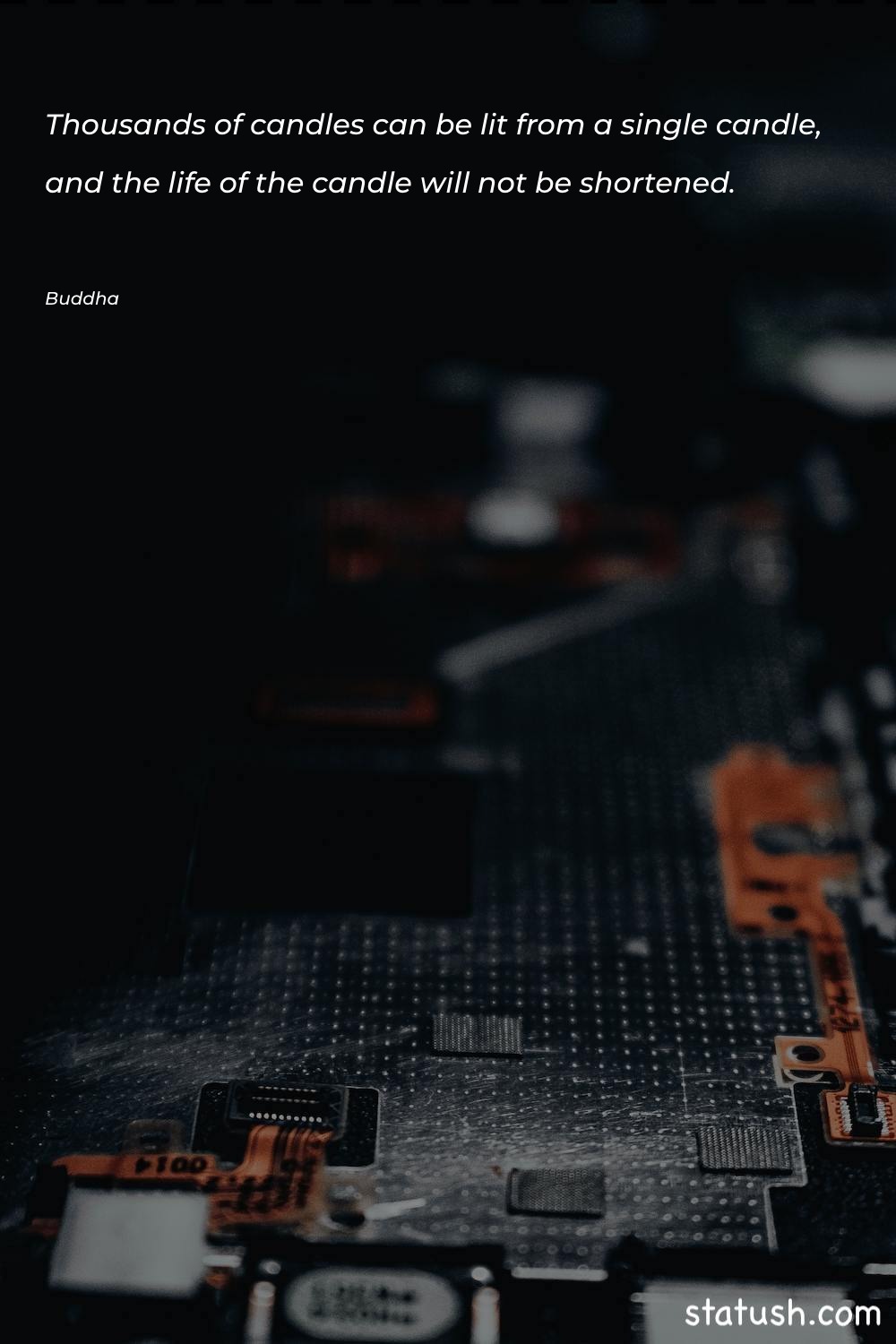 Thousands of candles can be