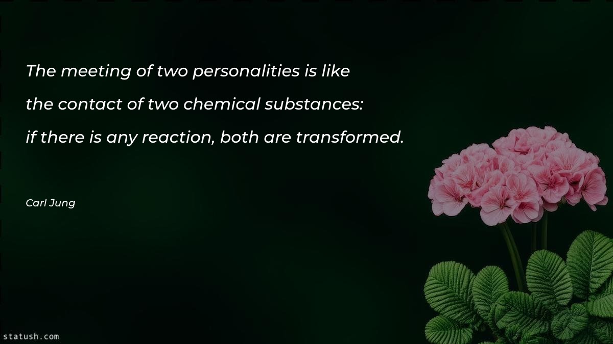 The meeting of two personalities