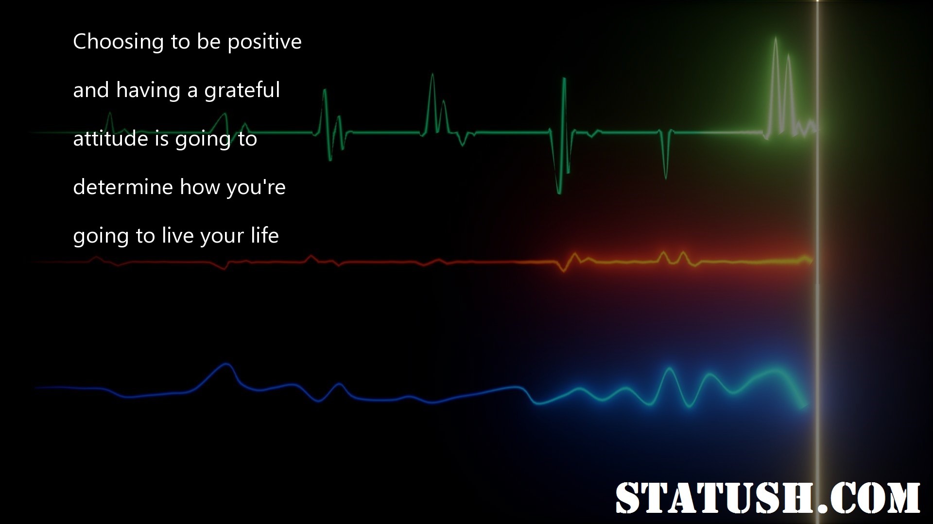 Choosing to be positive Life Quotes at statush.com