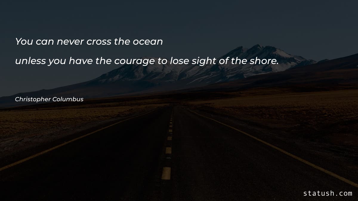 You can never cross the