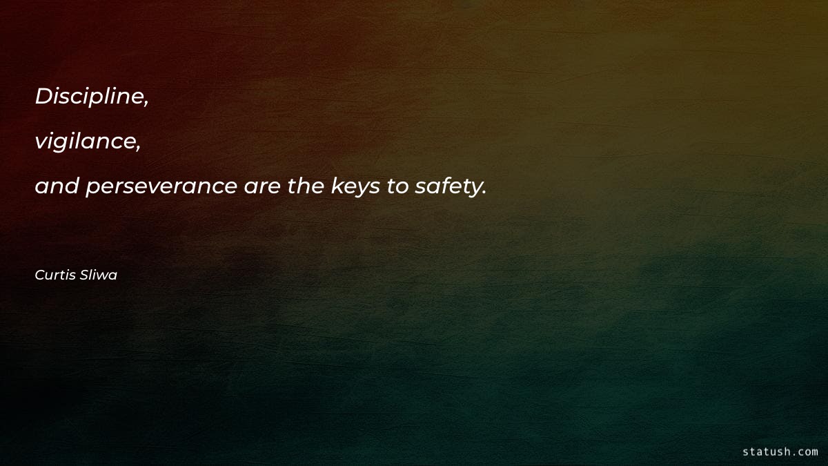 Discipline, vigilance, and perseverance are Motivational Quotes at statush.com