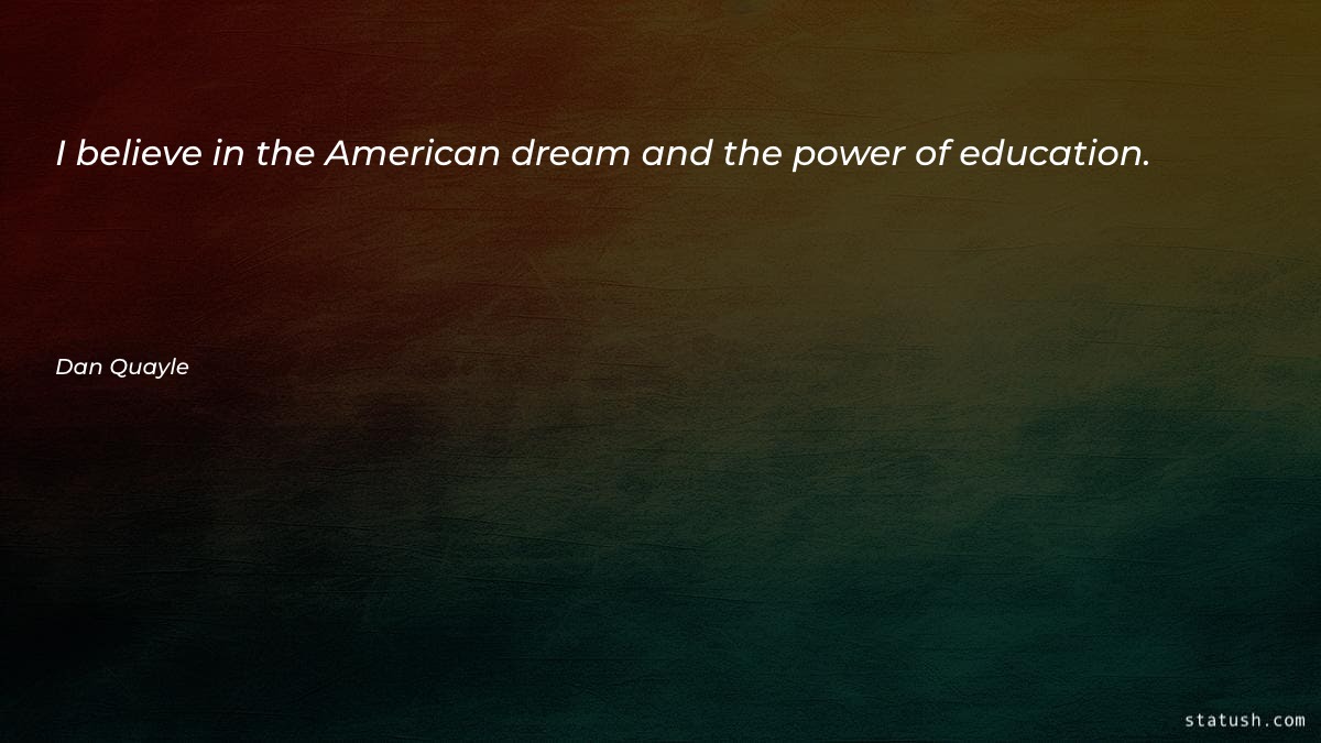 I believe in the American