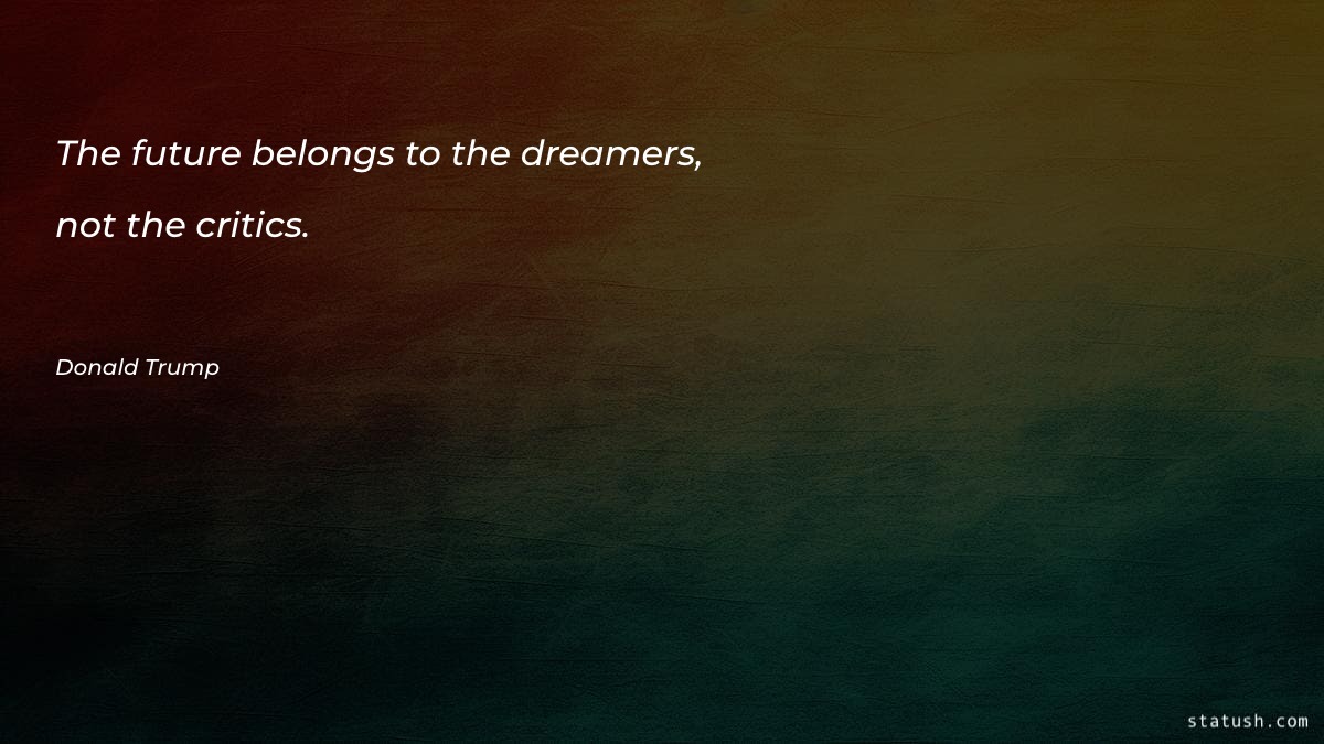 The future belongs to the