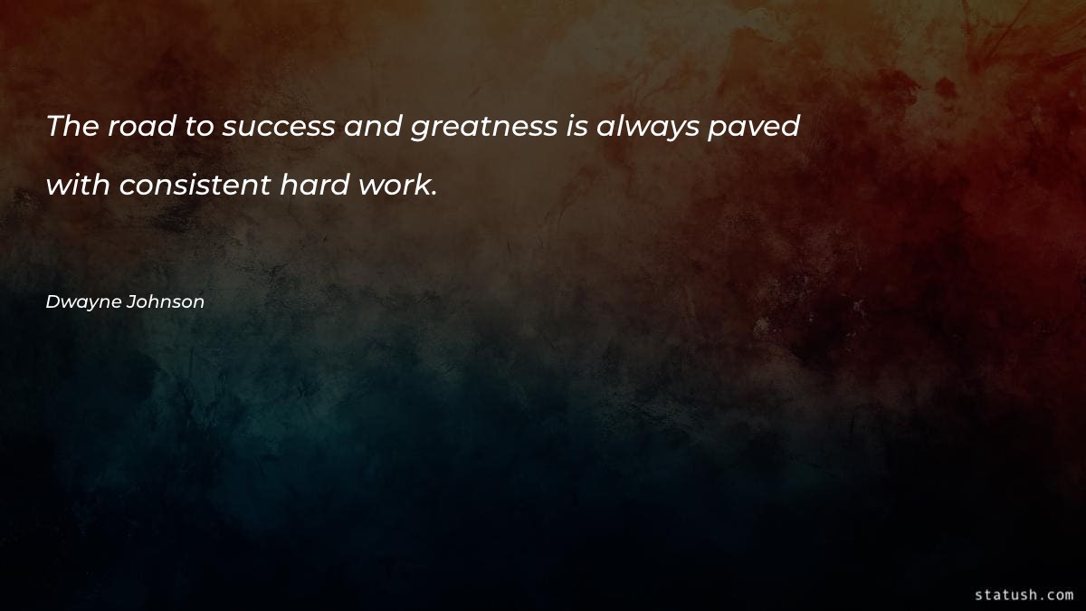 The road to success and