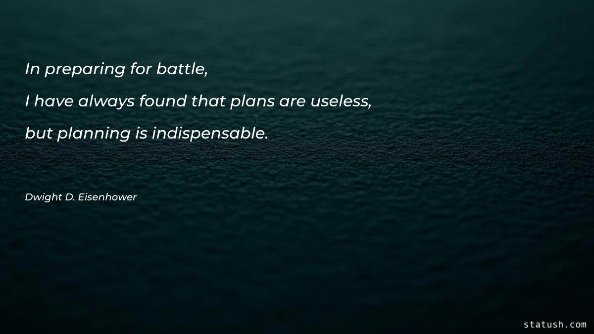 In preparing for battle, I - Motivational Quotes at statush.com