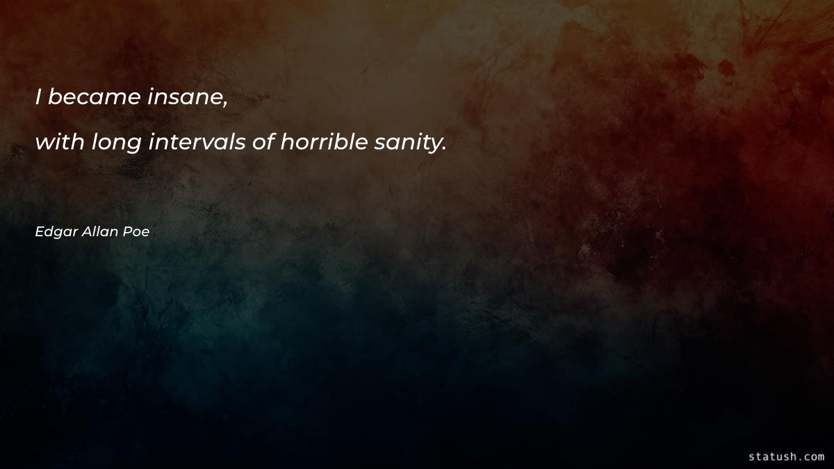 I became insane, with long Motivational Quotes at statush.com