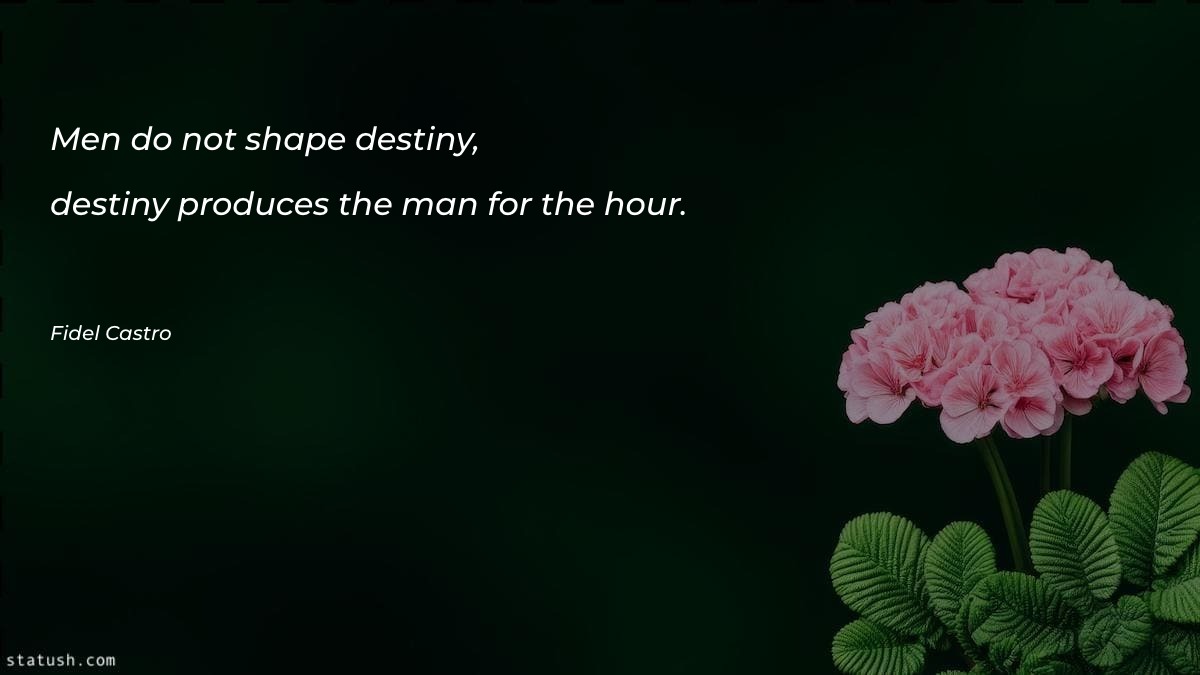 Men do not shape destiny Motivational Quotes at statush.com