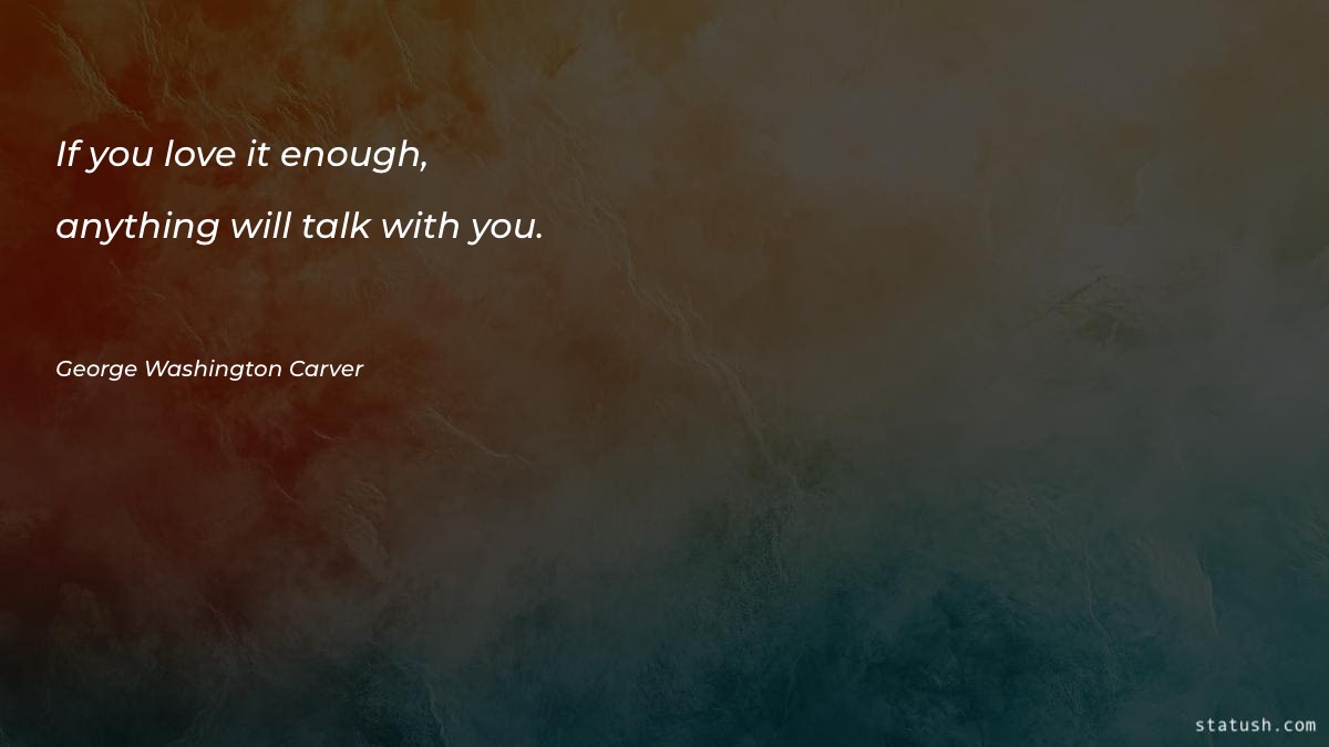 If you love it enough Motivational Quotes at statush.com