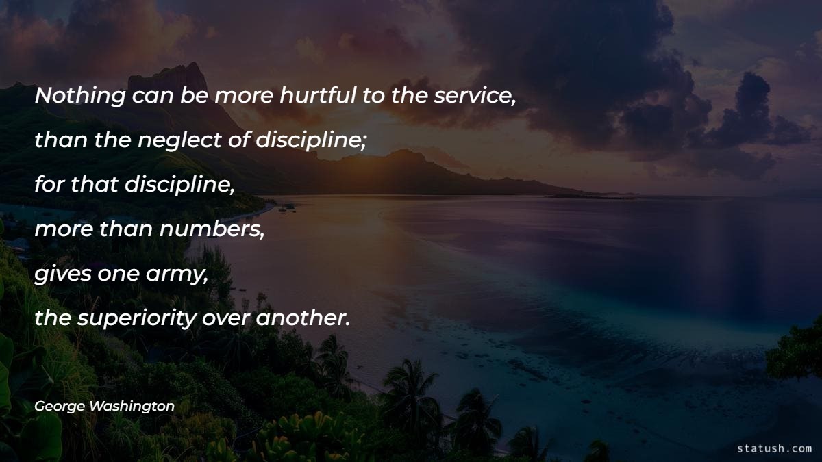 Nothing can be more hurtful to the service - Motivational Quotes at statush.com