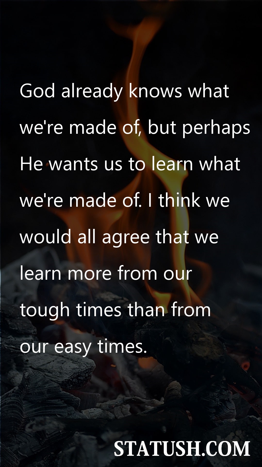 God already knows what - Lord Quotes at statush.com