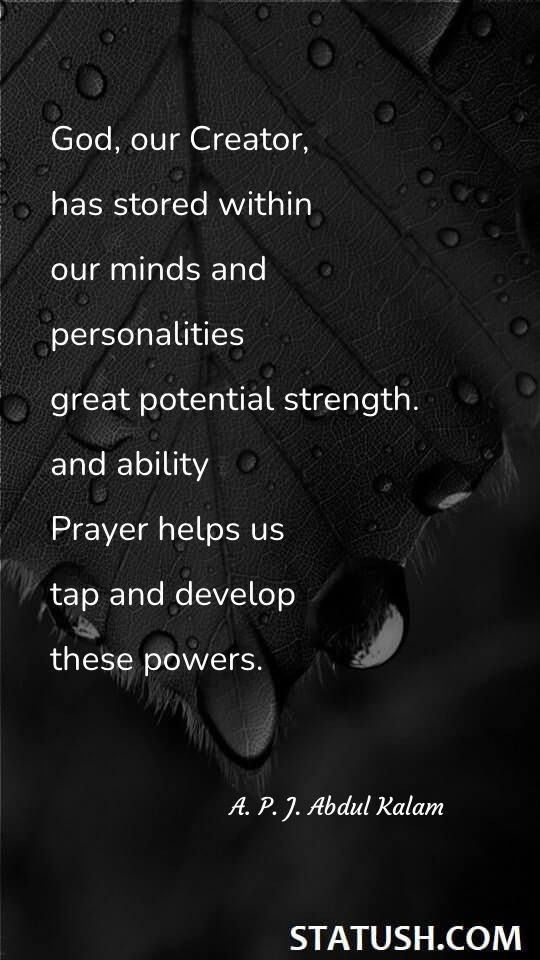 God our Creator - God Quotes at statush.com