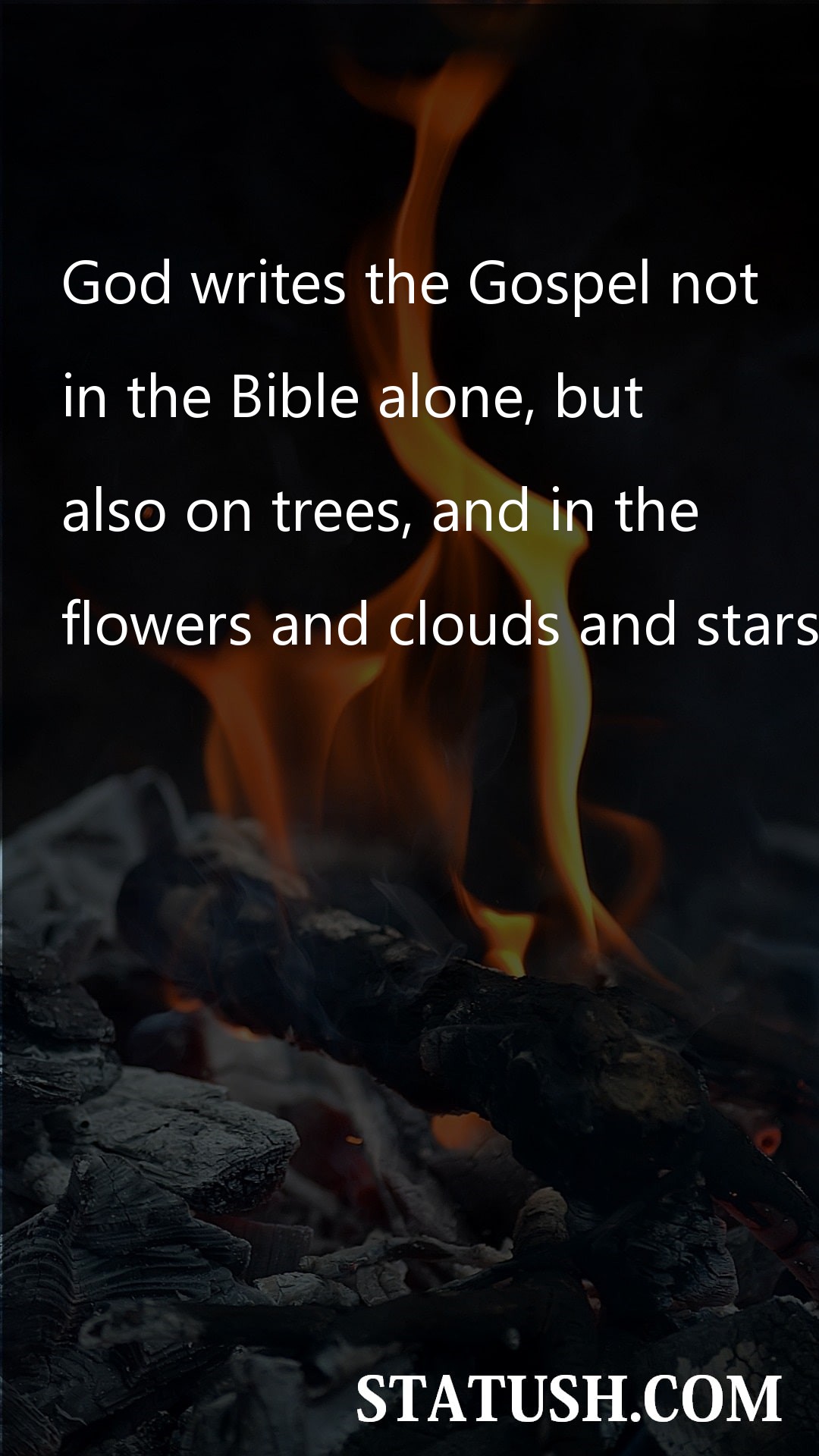 God writes the Gospel not Lord Quotes at statush.com