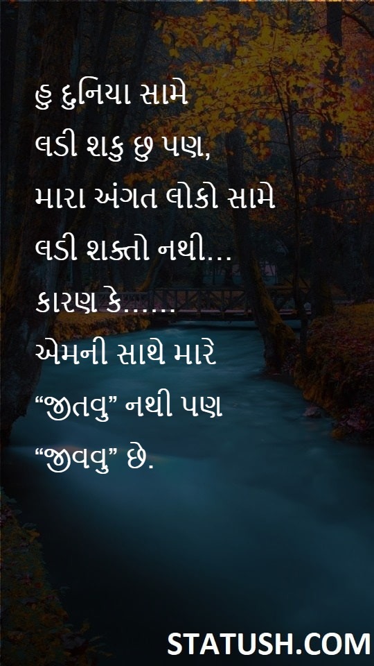 I can fight the world too - Gujarati Quotes at statush.com