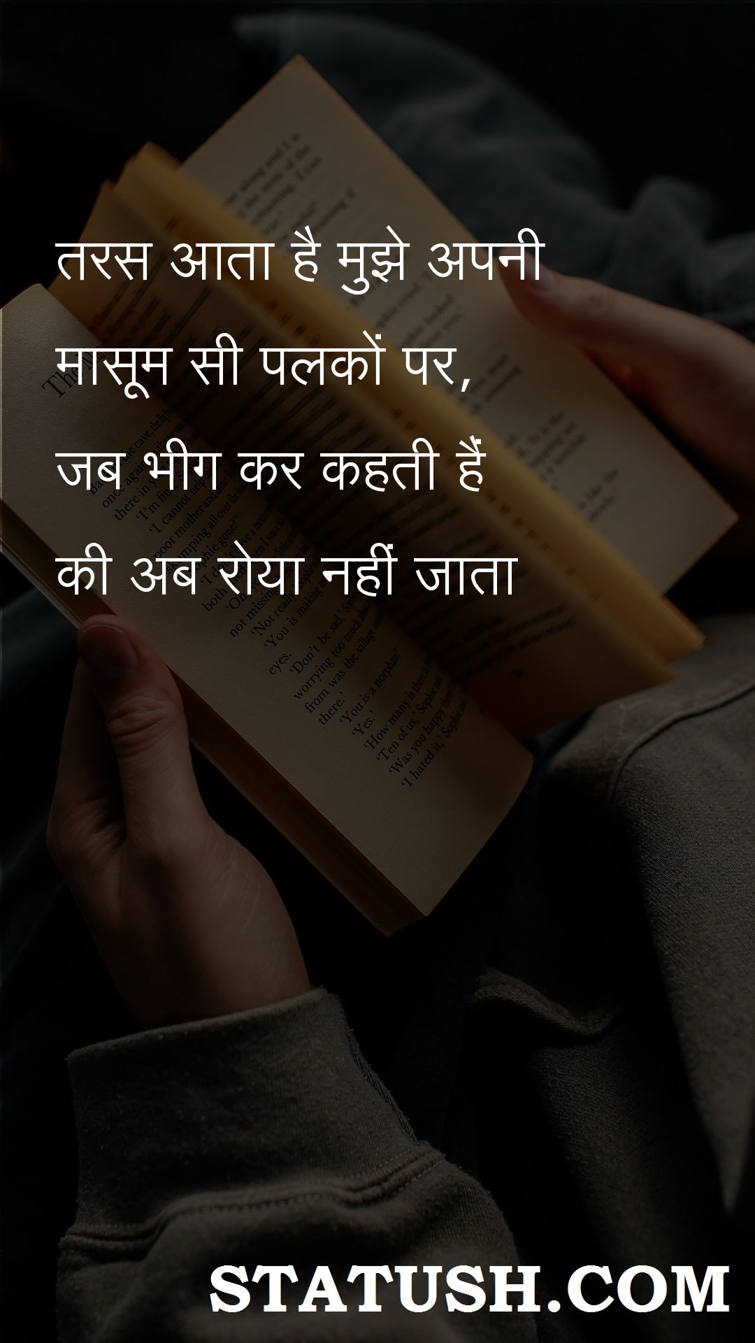 I feel pity on my innocent eyelashes - Hindi Quotes at statush.com