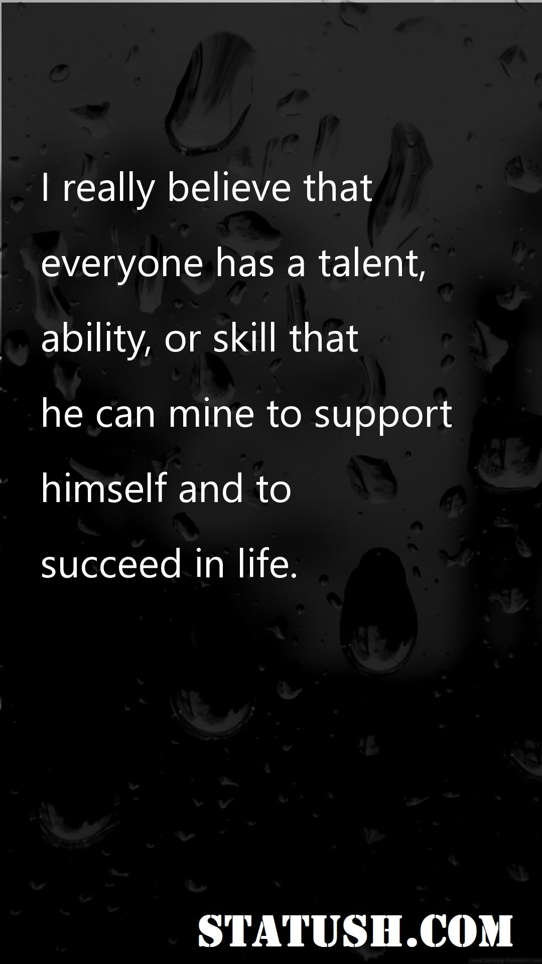 I really believe that - Motivational Quotes at statush.com