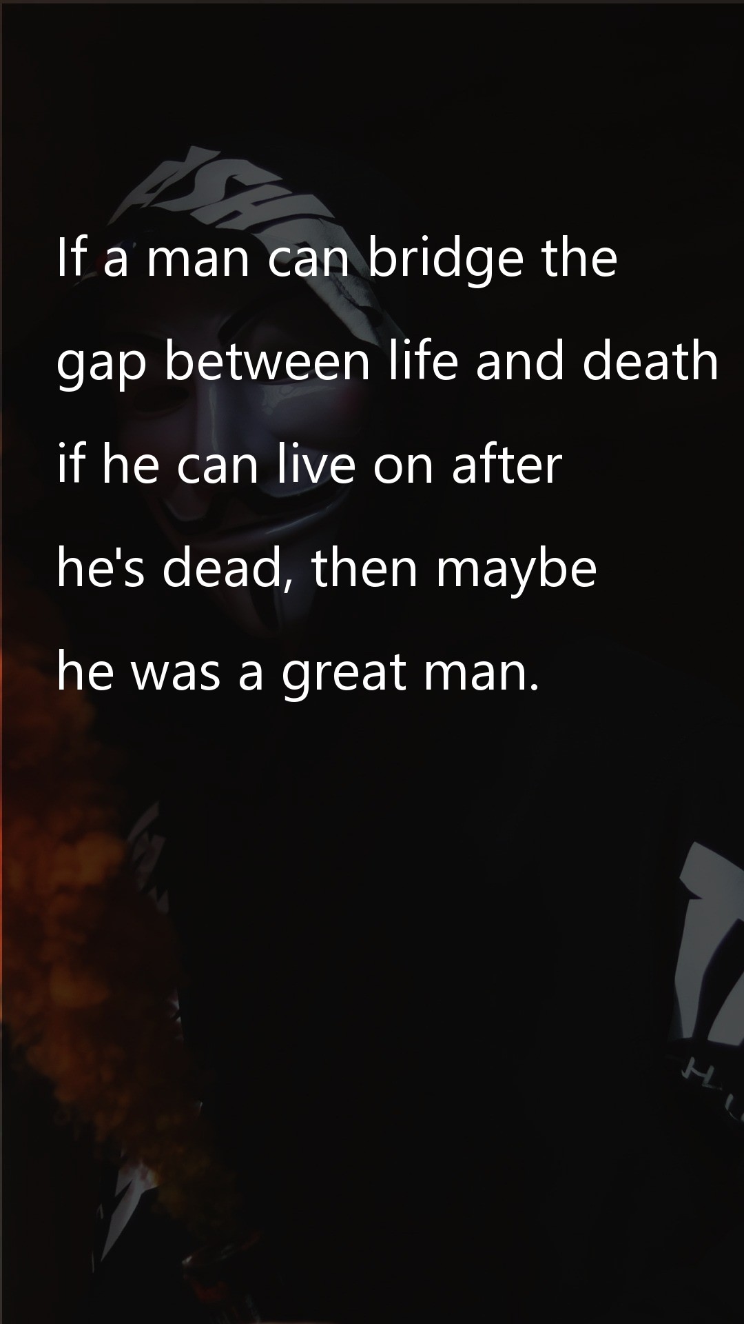 If a man can bridge the - Death Quotes at statush.com