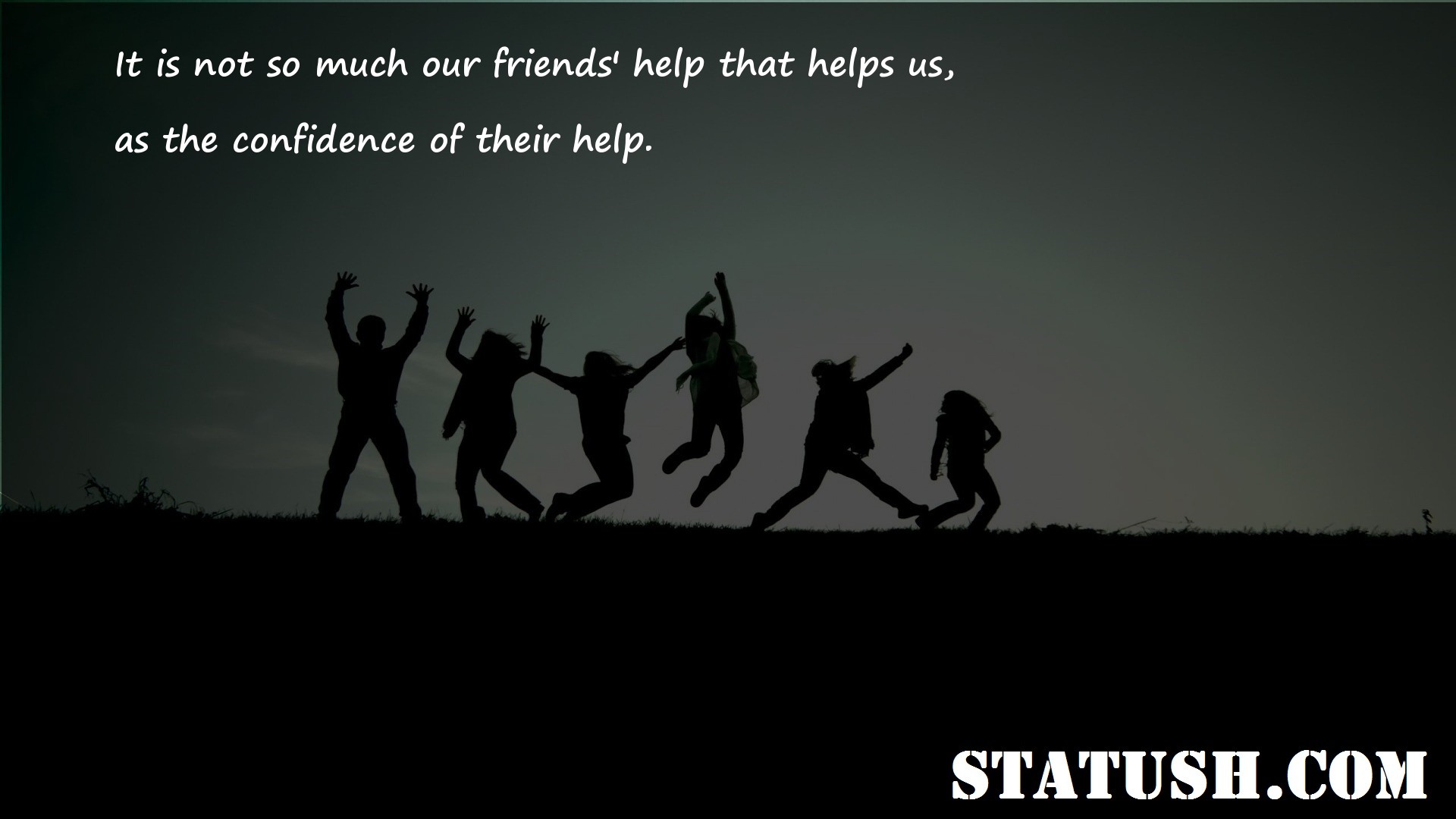 It is not so much our friends Friendship Quotes at statush.com